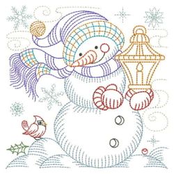 Vintage Snowman 7 05(Md) machine embroidery designs