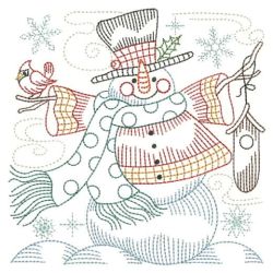 Vintage Snowman 7 06(Lg) machine embroidery designs