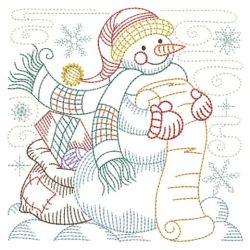 Vintage Snowman 7 09(Md) machine embroidery designs