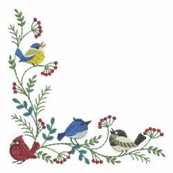 Perching Birds 04 machine embroidery designs