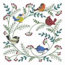 Perching Birds 08 machine embroidery designs