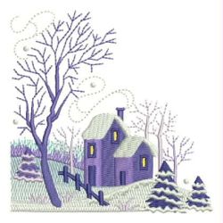 Winter Scenery 4 06 machine embroidery designs