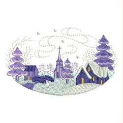 Winter Scenery 4 07 machine embroidery designs