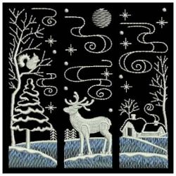 Christmas Silhouettes 02 machine embroidery designs