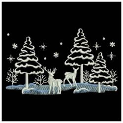 Christmas Silhouettes 04 machine embroidery designs