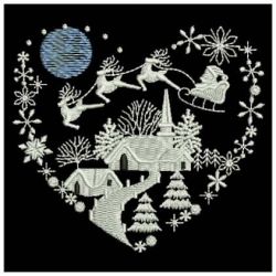 Christmas Silhouettes 07 machine embroidery designs