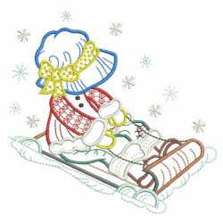 Christmas Sunbonnets 3 07(Lg) machine embroidery designs