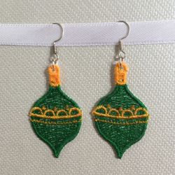 FSL Christmas Earrings 2 machine embroidery designs