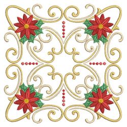 Poinsettia Square(Md) machine embroidery designs