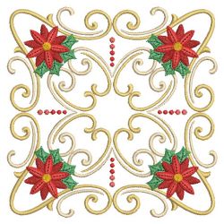 Poinsettia Square(Md) machine embroidery designs