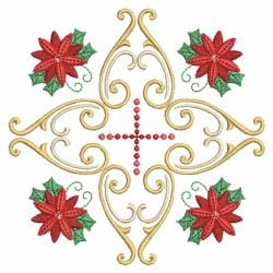 Poinsettia Square 03(Sm) machine embroidery designs