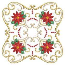 Poinsettia Square 04(Md) machine embroidery designs