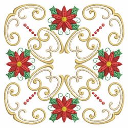 Poinsettia Square 06(Sm) machine embroidery designs