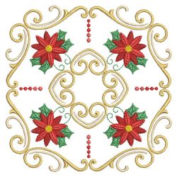 Poinsettia Square 08(Sm) machine embroidery designs