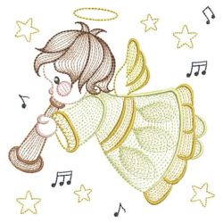 Music Angels 03(Lg) machine embroidery designs