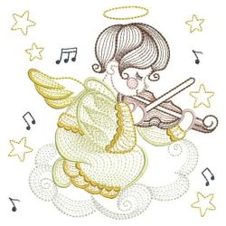 Music Angels 04(Sm) machine embroidery designs