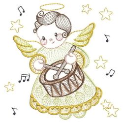 Music Angels 09(Md) machine embroidery designs