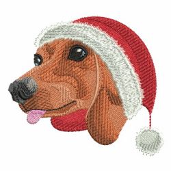 Santa Hat Dog 02 machine embroidery designs