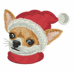 Santa Hat Dog 03 machine embroidery designs