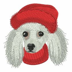 Santa Hat Dog 05 machine embroidery designs