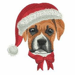 Santa Hat Dog 07 machine embroidery designs