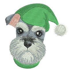 Santa Hat Dog 08 machine embroidery designs