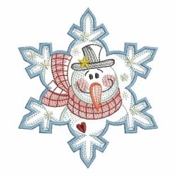 Snowflake Snowman 2 01(Sm) machine embroidery designs