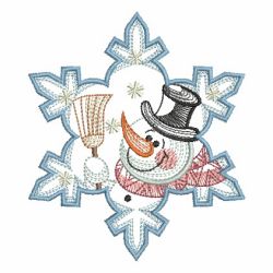 Snowflake Snowman 2 04(Sm) machine embroidery designs