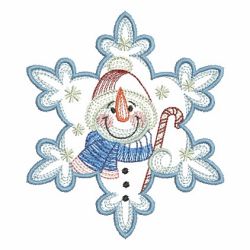 Snowflake Snowman 2 05(Sm) machine embroidery designs