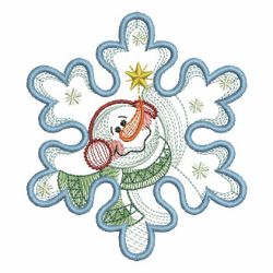 Snowflake Snowman 2 06(Lg) machine embroidery designs