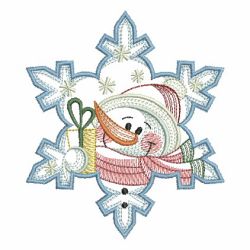 Snowflake Snowman 2 07(Lg) machine embroidery designs