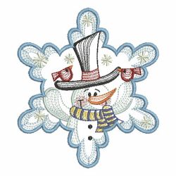 Snowflake Snowman 2 08(Sm) machine embroidery designs