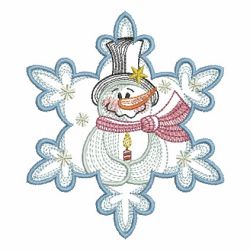 Snowflake Snowman 2 09(Sm) machine embroidery designs