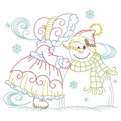 Vintage Christmas Sunbonnets(Md) machine embroidery designs