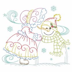 Vintage Christmas Sunbonnets(Lg) machine embroidery designs