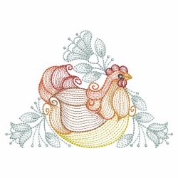 Rippled Chickens 2 03(Sm) machine embroidery designs