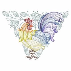 Rippled Chickens 2 10(Lg) machine embroidery designs