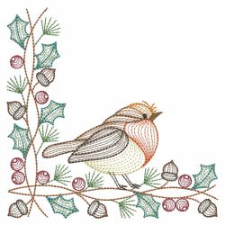 Vintage Christmas Robin 2 02(Md) machine embroidery designs