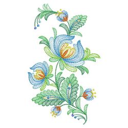 Folk Flowers 01(Md) machine embroidery designs