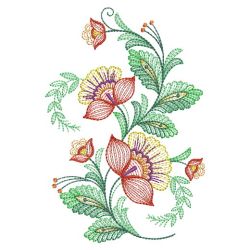 Folk Flowers 04(Md) machine embroidery designs