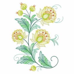 Folk Flowers 09(Md) machine embroidery designs