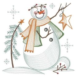 Rippled Folk Snowman 04(Md)