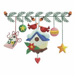 Christmas Clothesline 06 machine embroidery designs