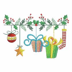 Christmas Clothesline 07 machine embroidery designs