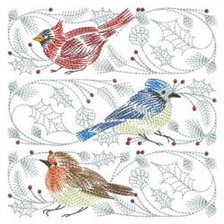 Vintage Winte Birds 09(Sm) machine embroidery designs