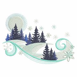Winter Wonderland Silhouettes 01(Md) machine embroidery designs