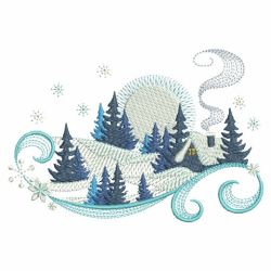 Winter Wonderland Silhouettes 04(Lg) machine embroidery designs