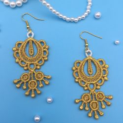 FSL Golden Earrings 07 machine embroidery designs