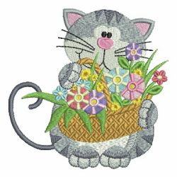 Adorable Kitten 06 machine embroidery designs