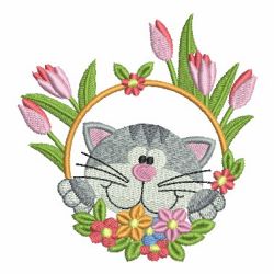 Adorable Kitten 07 machine embroidery designs